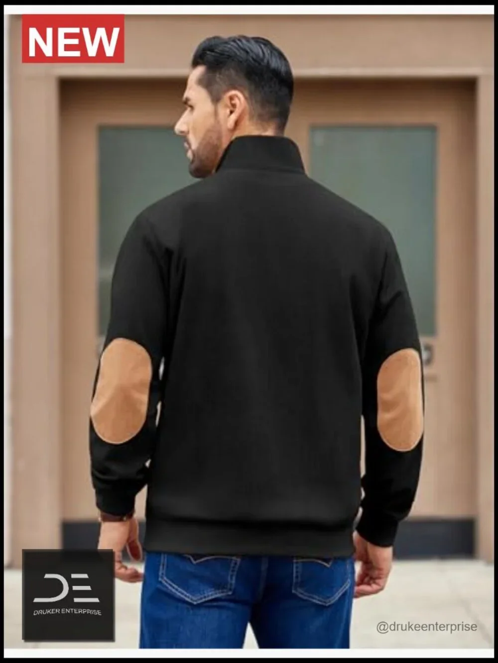 Men's Corduroy Long Sleeve Pullover Quarter Button Sweatshirt